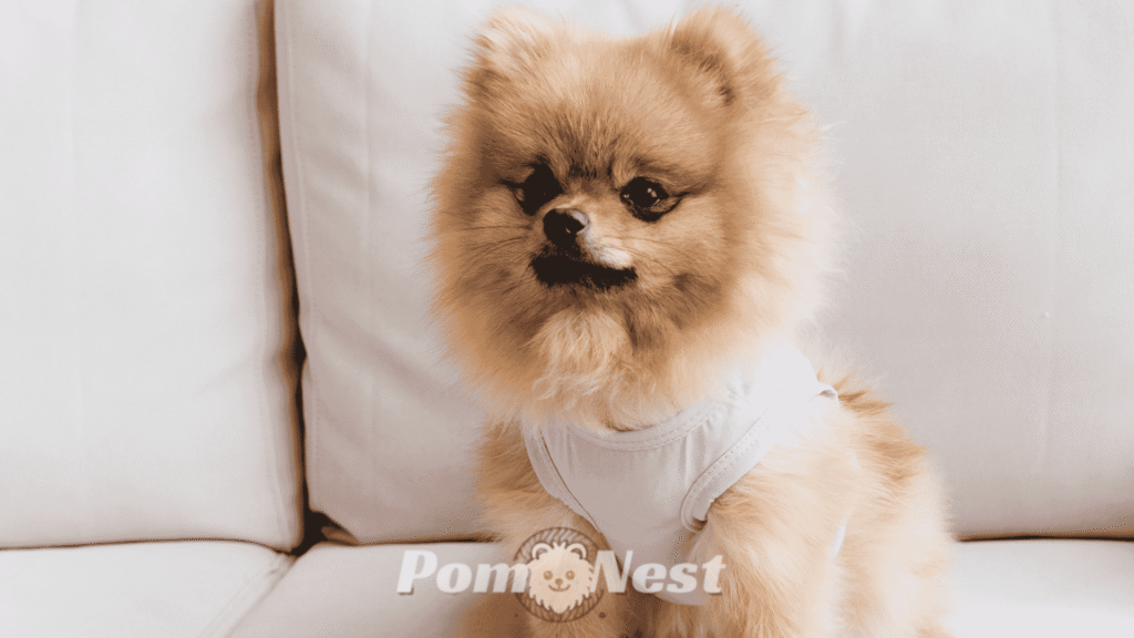 Pomeranian dog after the bath the best shampoo for a pomeranian.