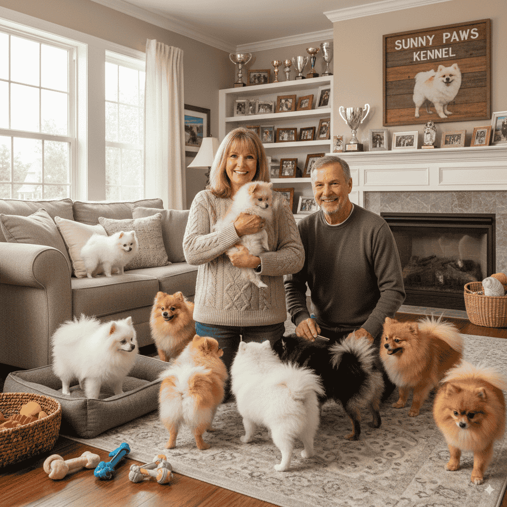 Pomeranian dog breeders.