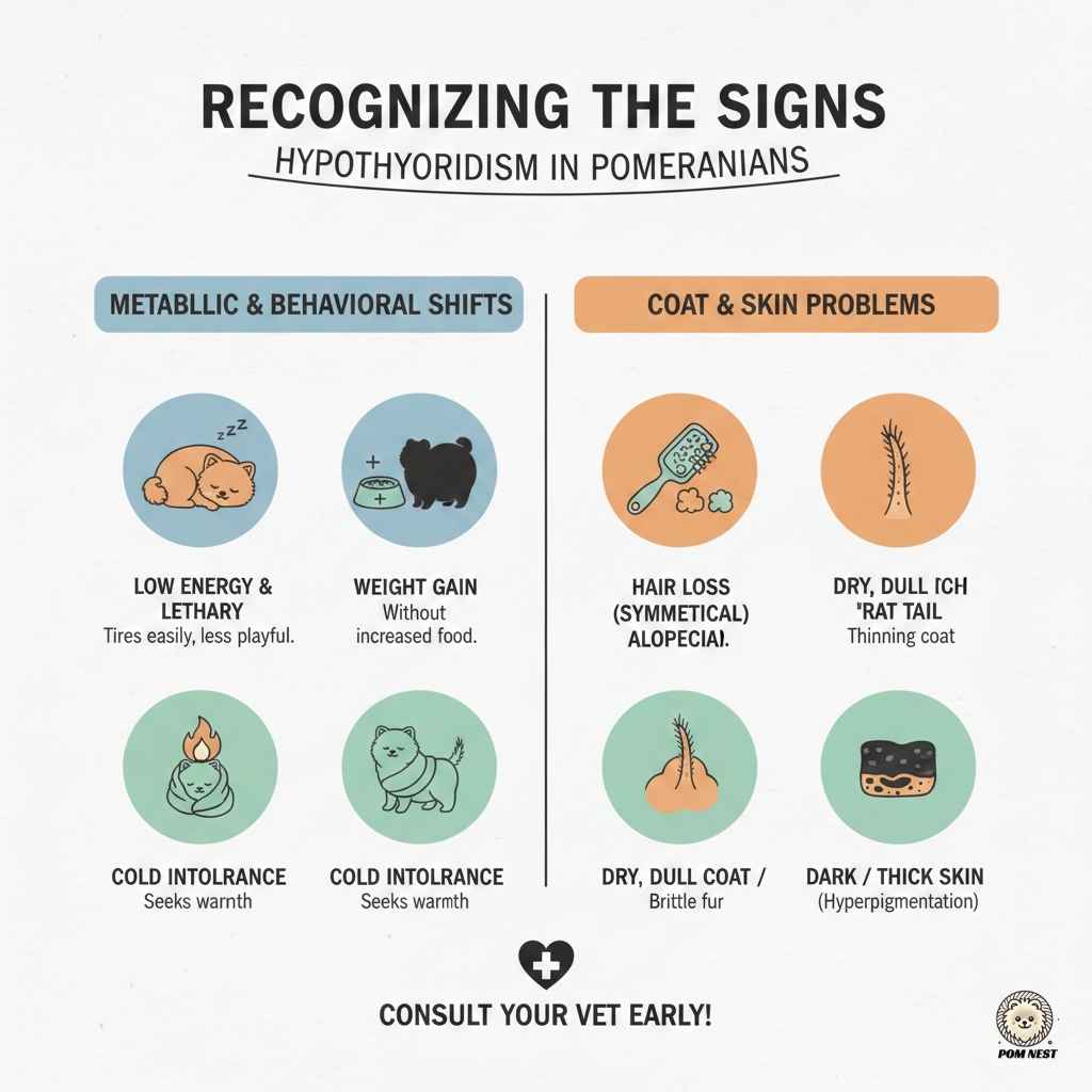 Hypothyroidism in Pomeranians Signs