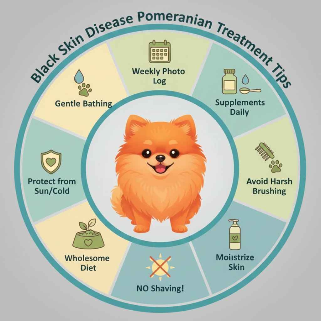 Pomeranian Black Skin Disease Treatment Tips.