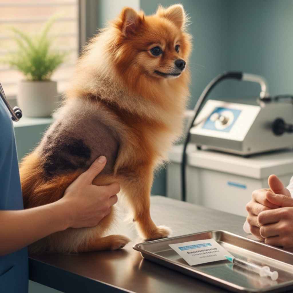 Pomeranian Black Skin Disease Treatment.