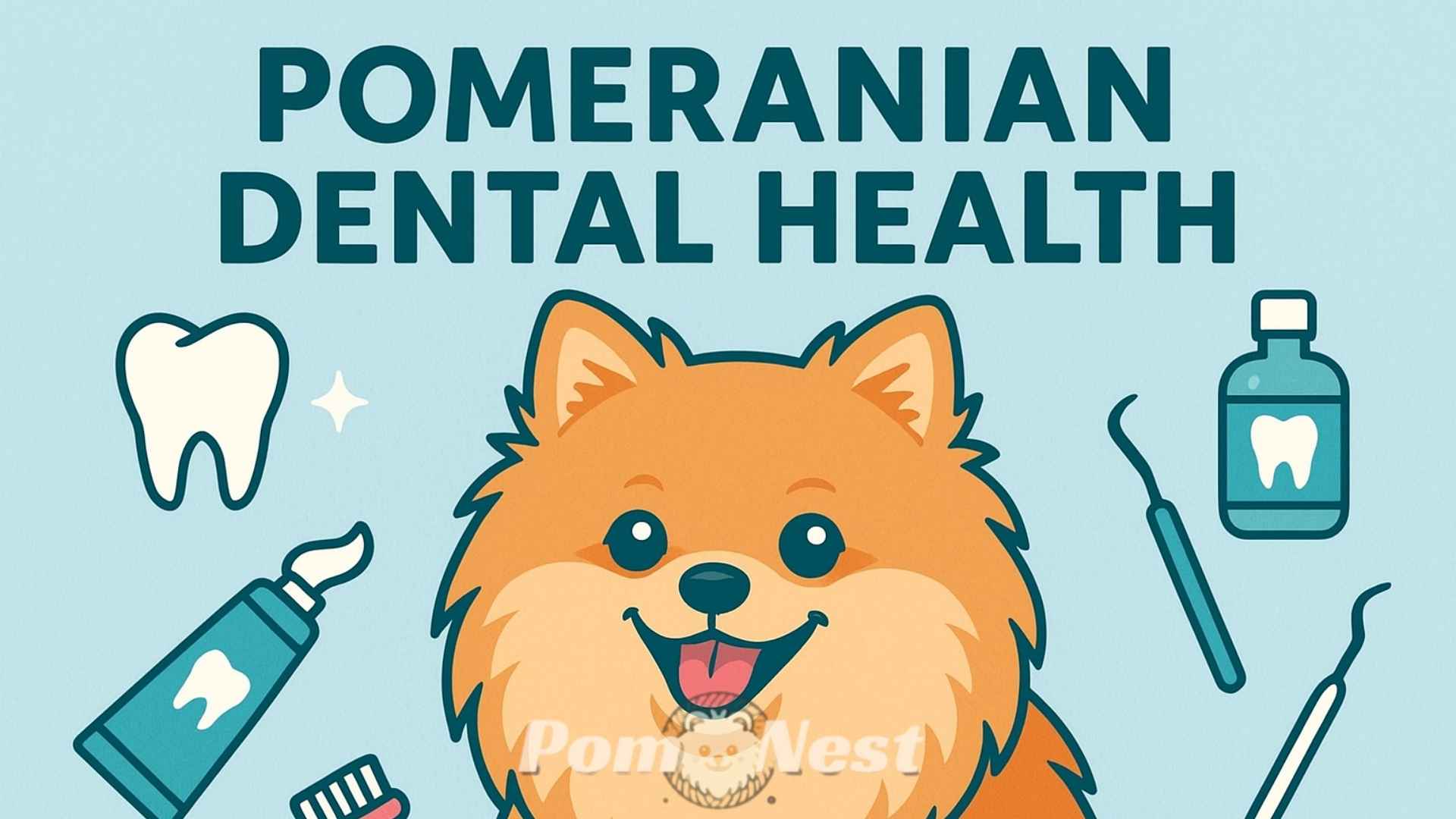 Pomeranian dental health.