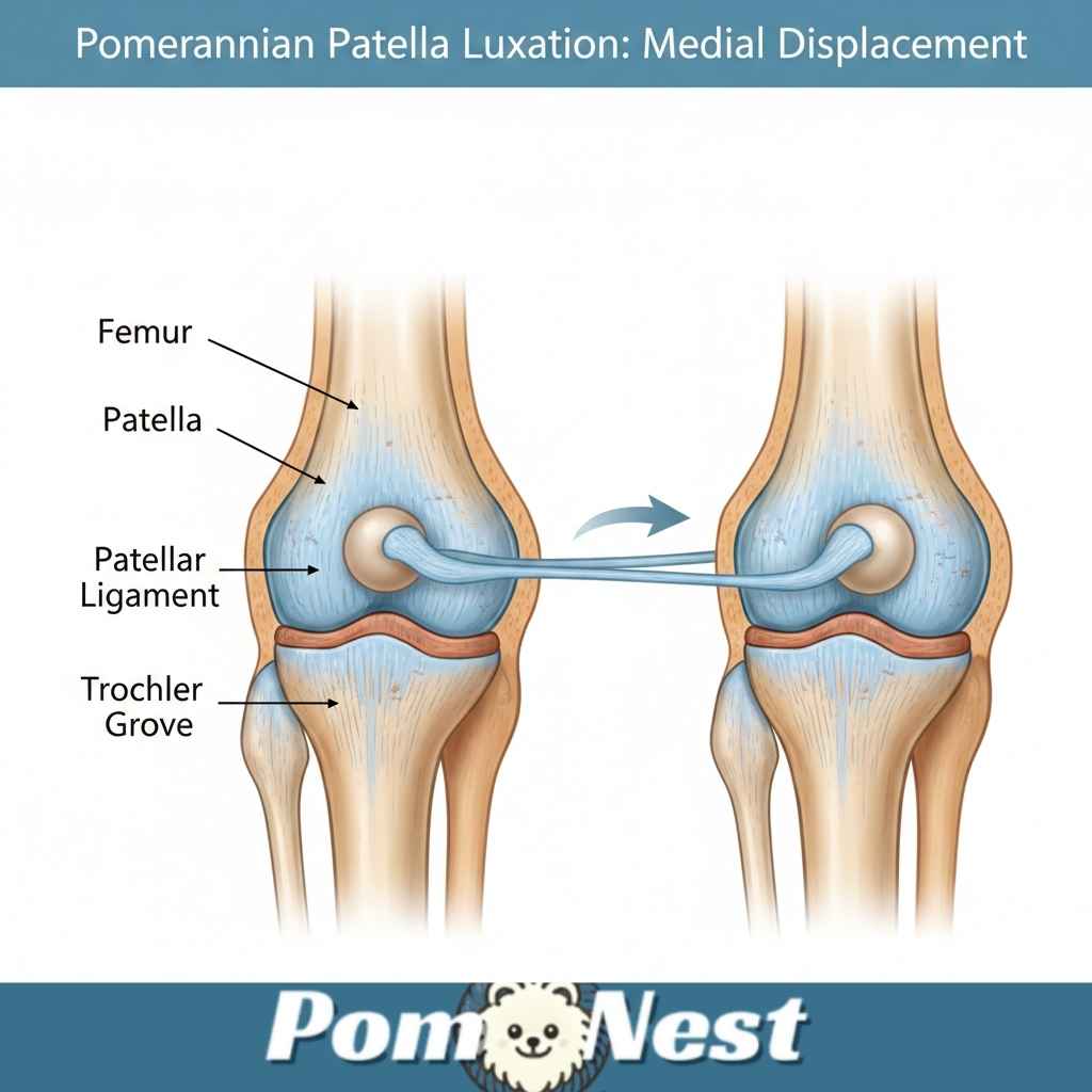 Pomeranian patella luxation